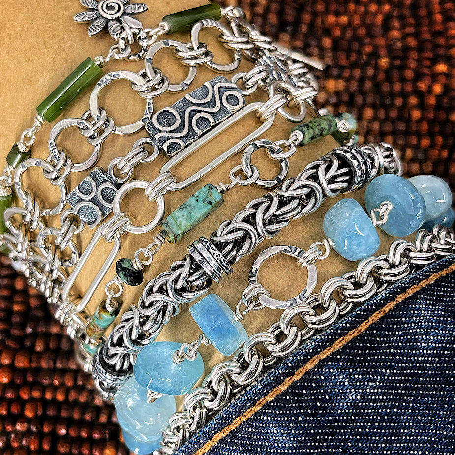 Bracelet stack by Kristin Christopher