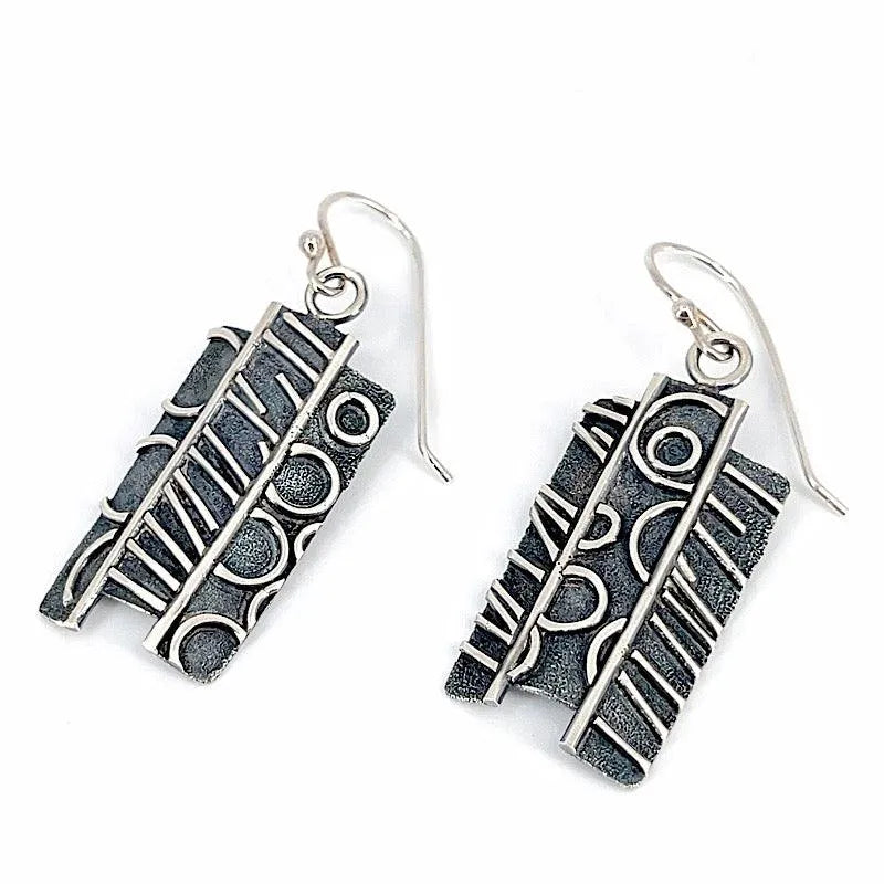 Sterling Silver and Patina Earrings - Kristin Christopher