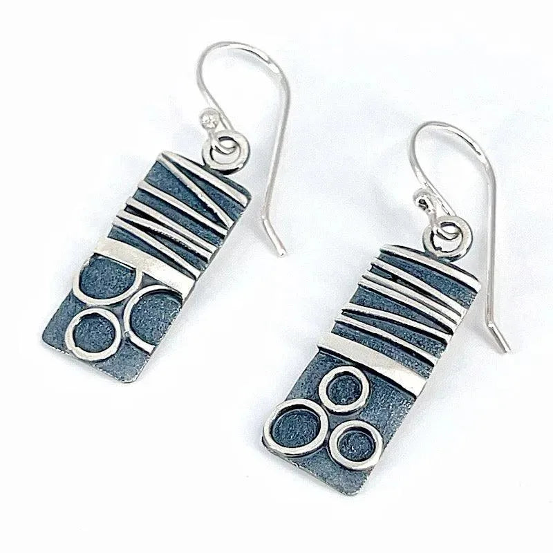 Sterling Silver and Patina Earrings - Kristin Christopher