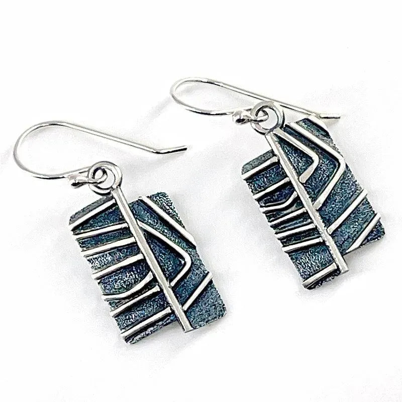 Sterling Silver and Patina Earrings - Kristin Christopher