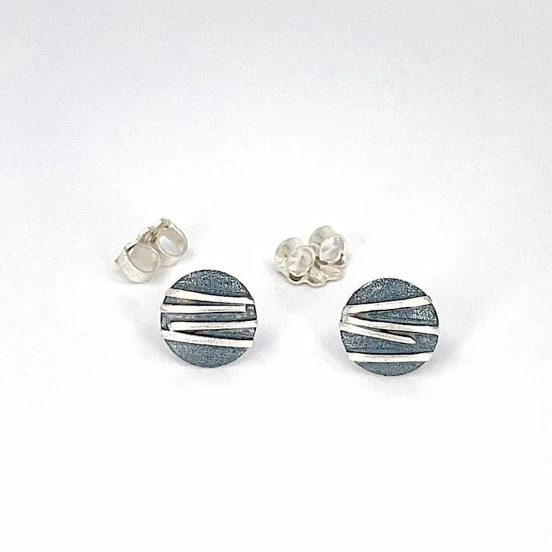 Sterling Silver and Patina Earrings - Kristin Christopher