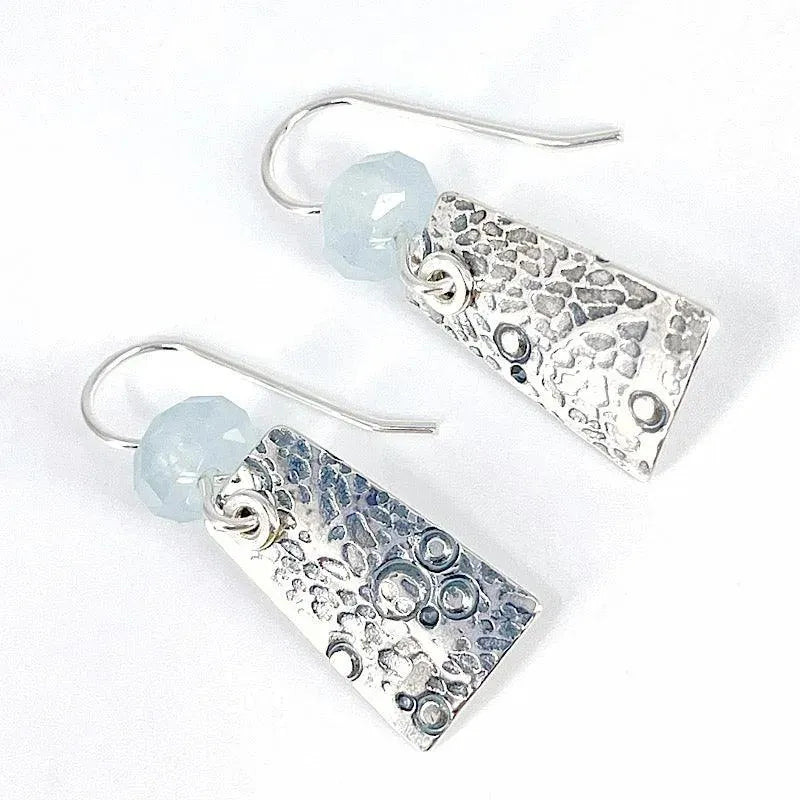 Sterling Silver and Aquamarine Earrings - Kristin Christopher