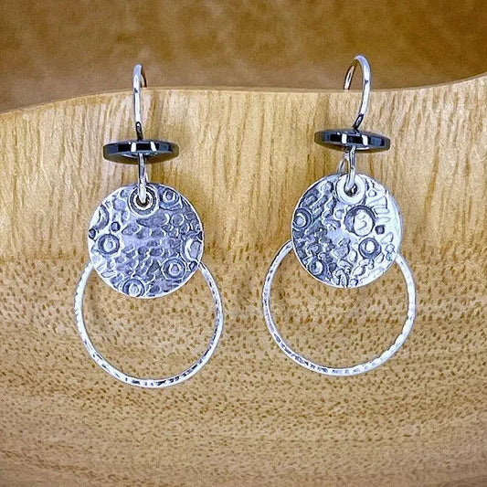 Sterling Silver and Hematite Earrings - Kristin Christopher