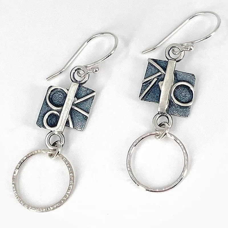 Sterling Silver and Patina Earrings - Kristin Christopher