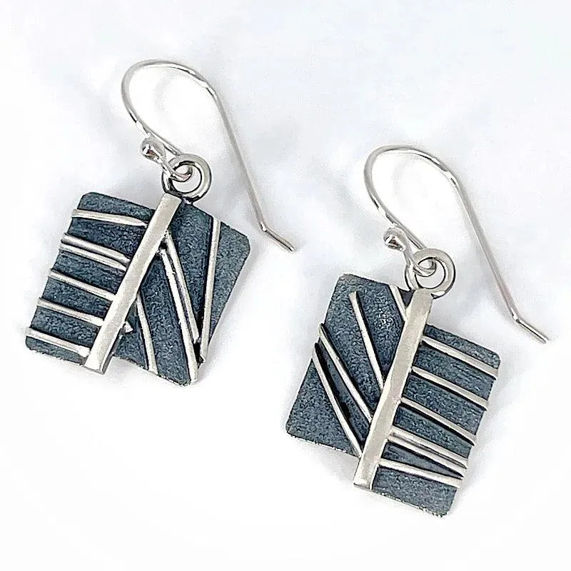 Sterling Silver and Patina Earrings - Kristin Christopher