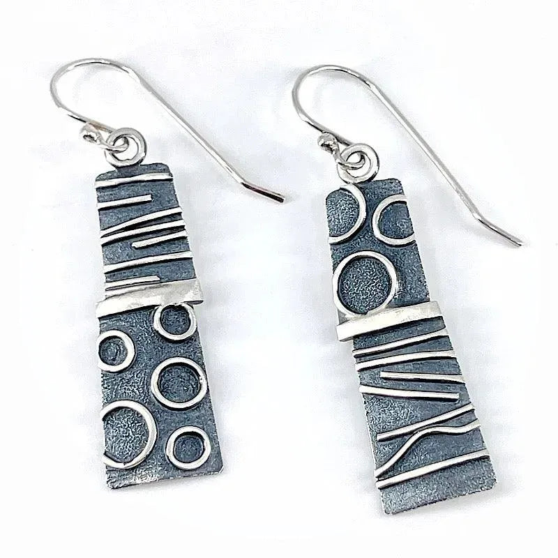 Sterling Silver and Patina Earrings - Kristin Christopher