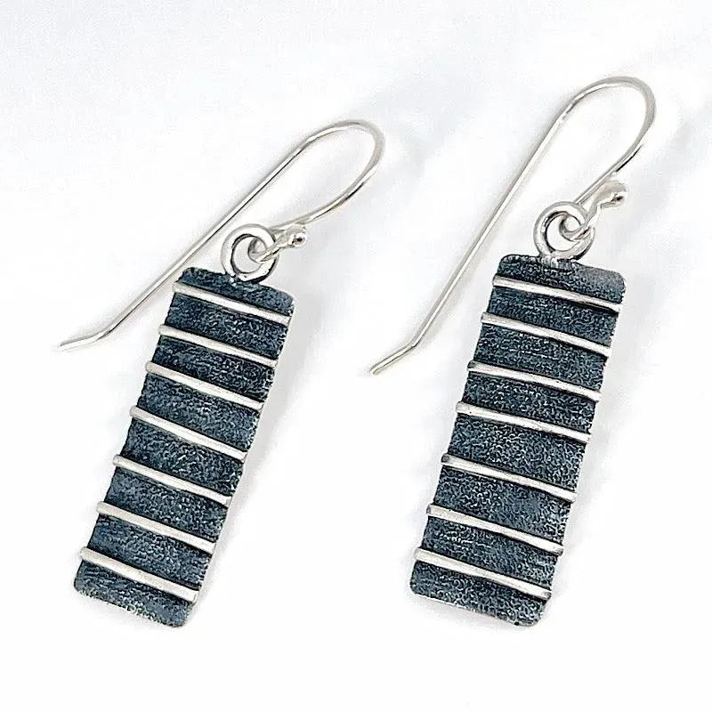 Sterling Silver and Patina Earrings - Kristin Christopher