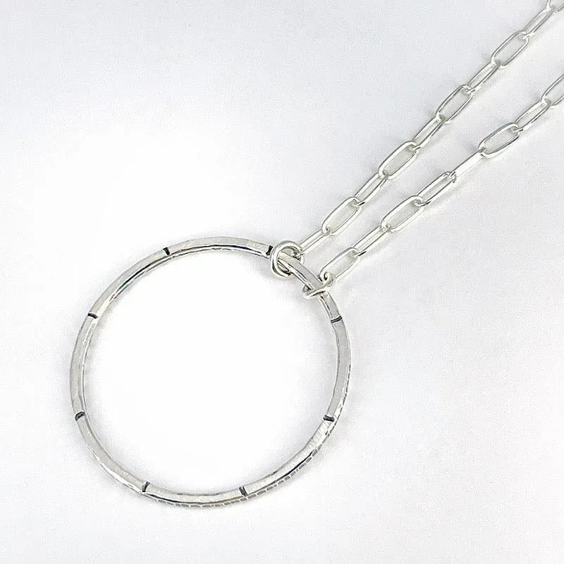 Sterling Silver Circle Necklace - Kristin Christopher