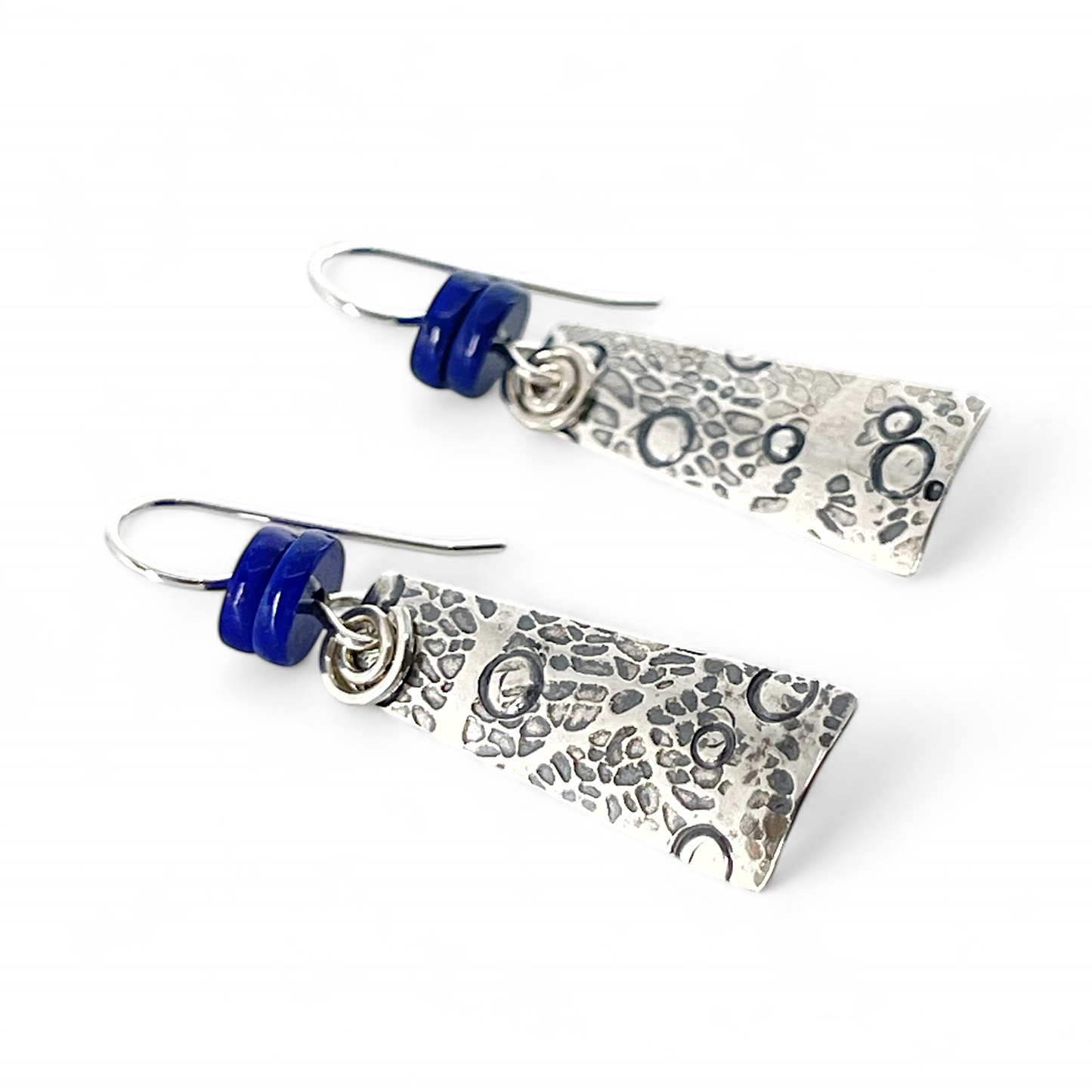 Sterling Silver Earrings with Lapis