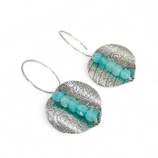 Sterling Silver Earrings with Amazonite