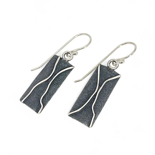 Sterling Silver and Patina Earrings