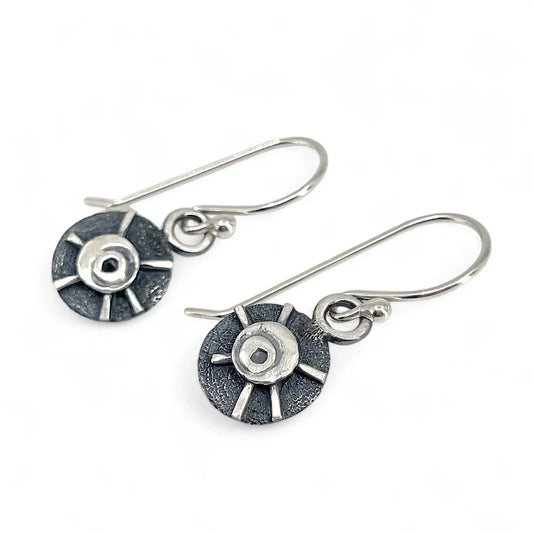 Sterling Silver and Patina Earrings