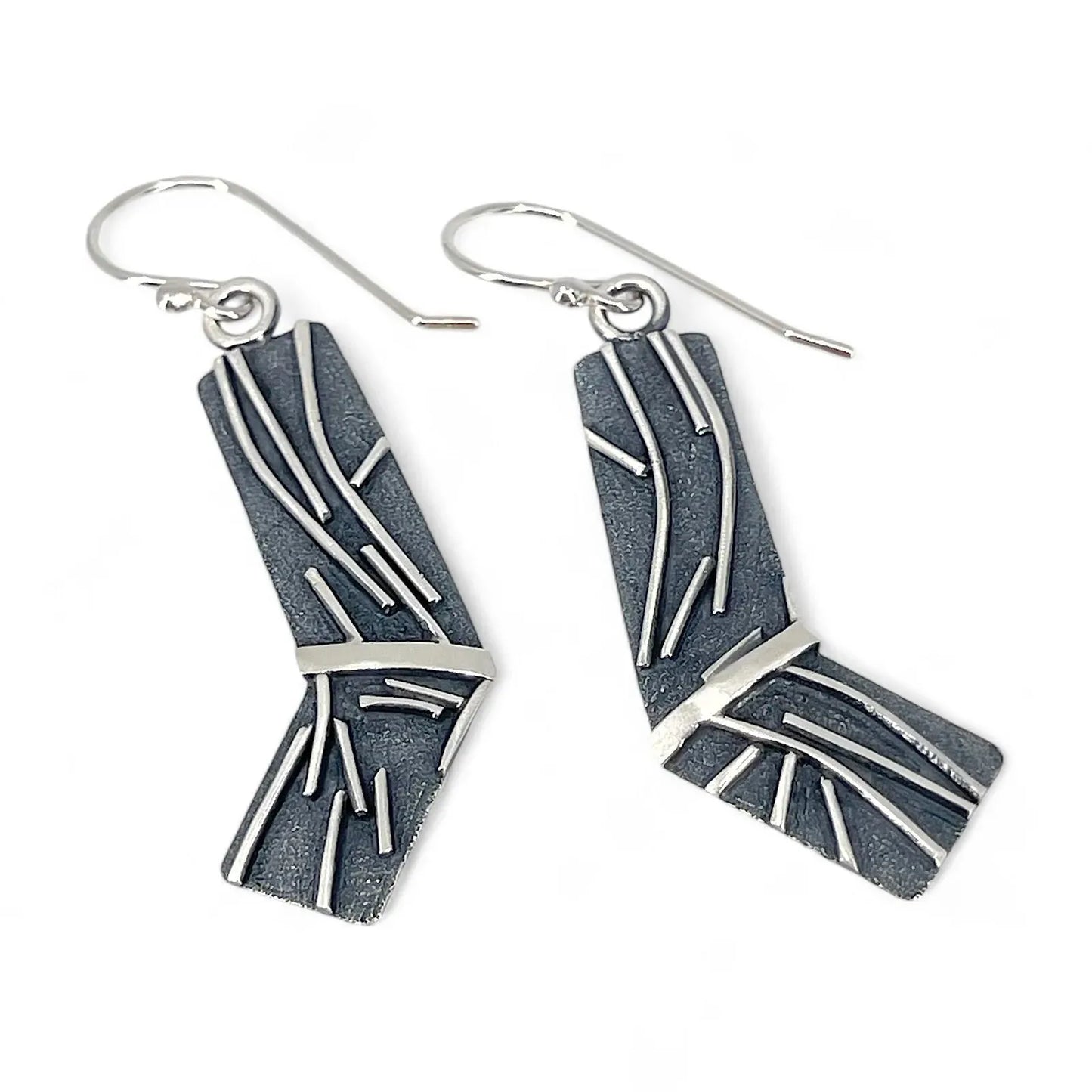 Sterling Silver and Patina Earrings