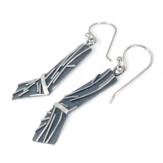 Sterling Silver and Patina Earrings