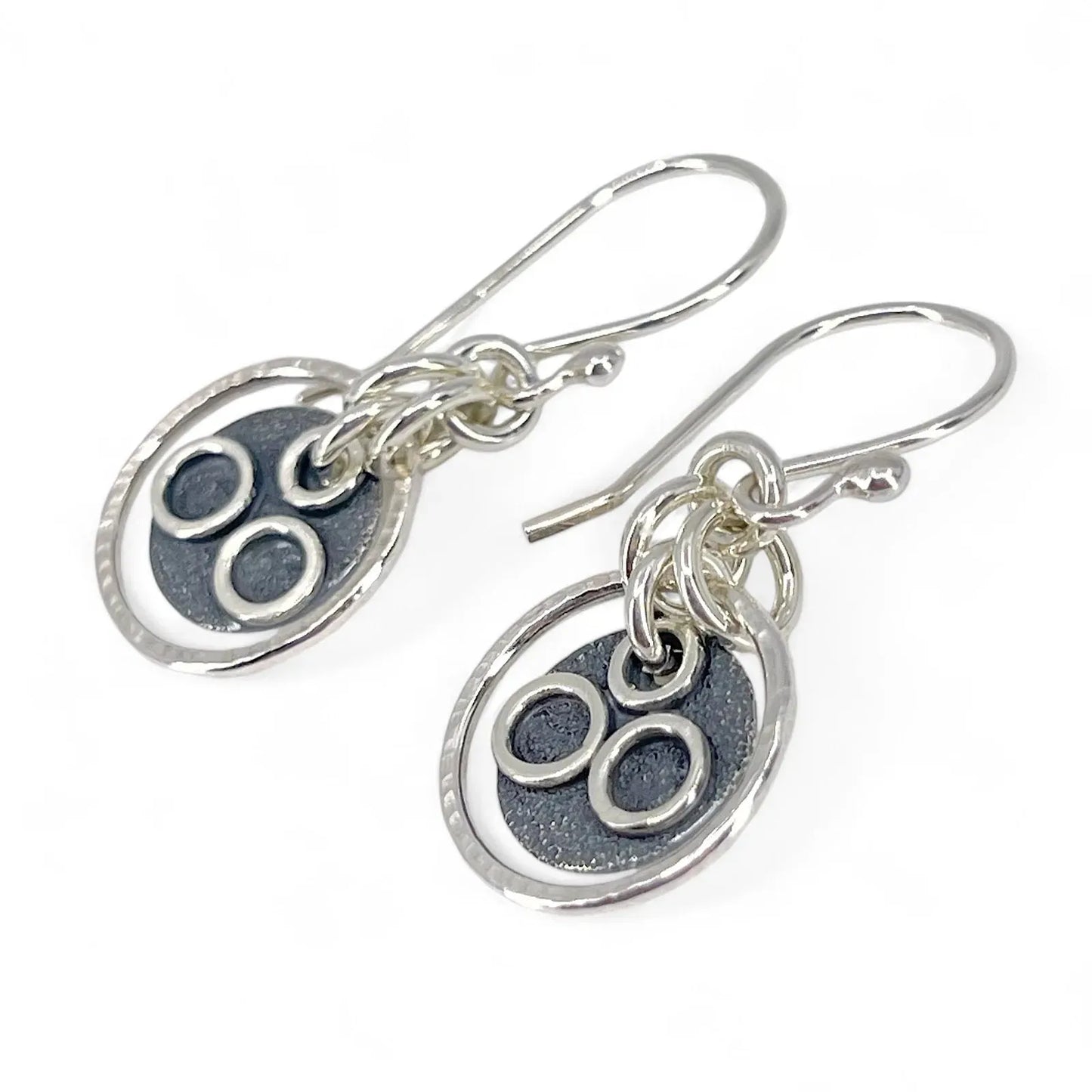 Sterling Silver and Patina Earrings