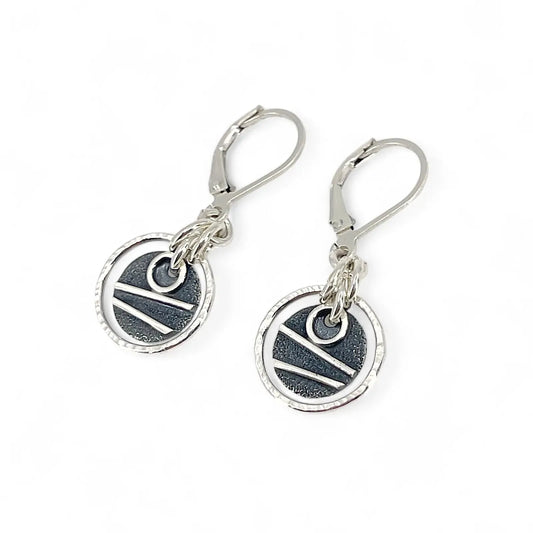 Sterling Silver and Patina Earrings