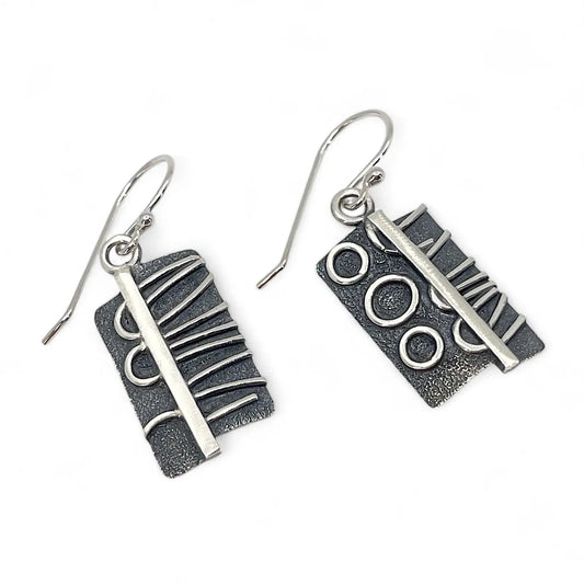 Sterling Silver and Patina Earrings