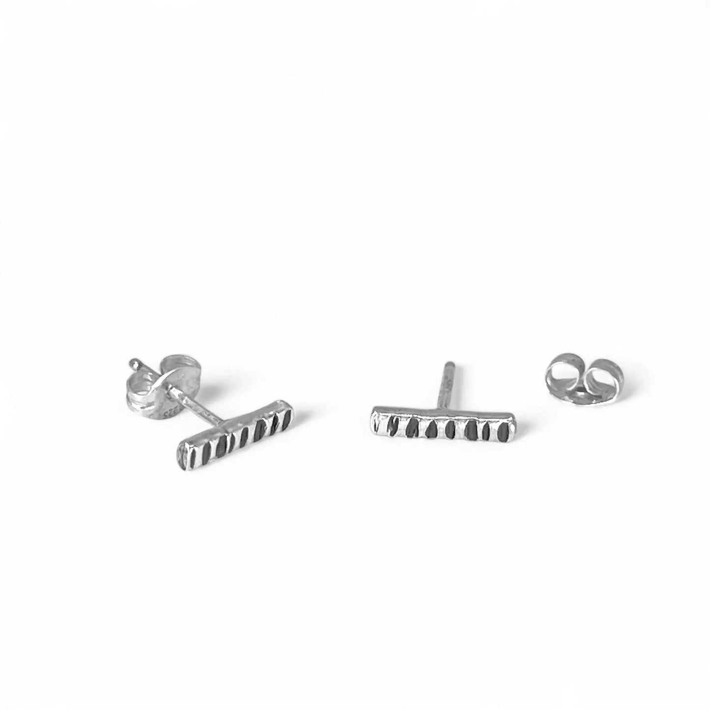 Sterling Silver Bar Earrings