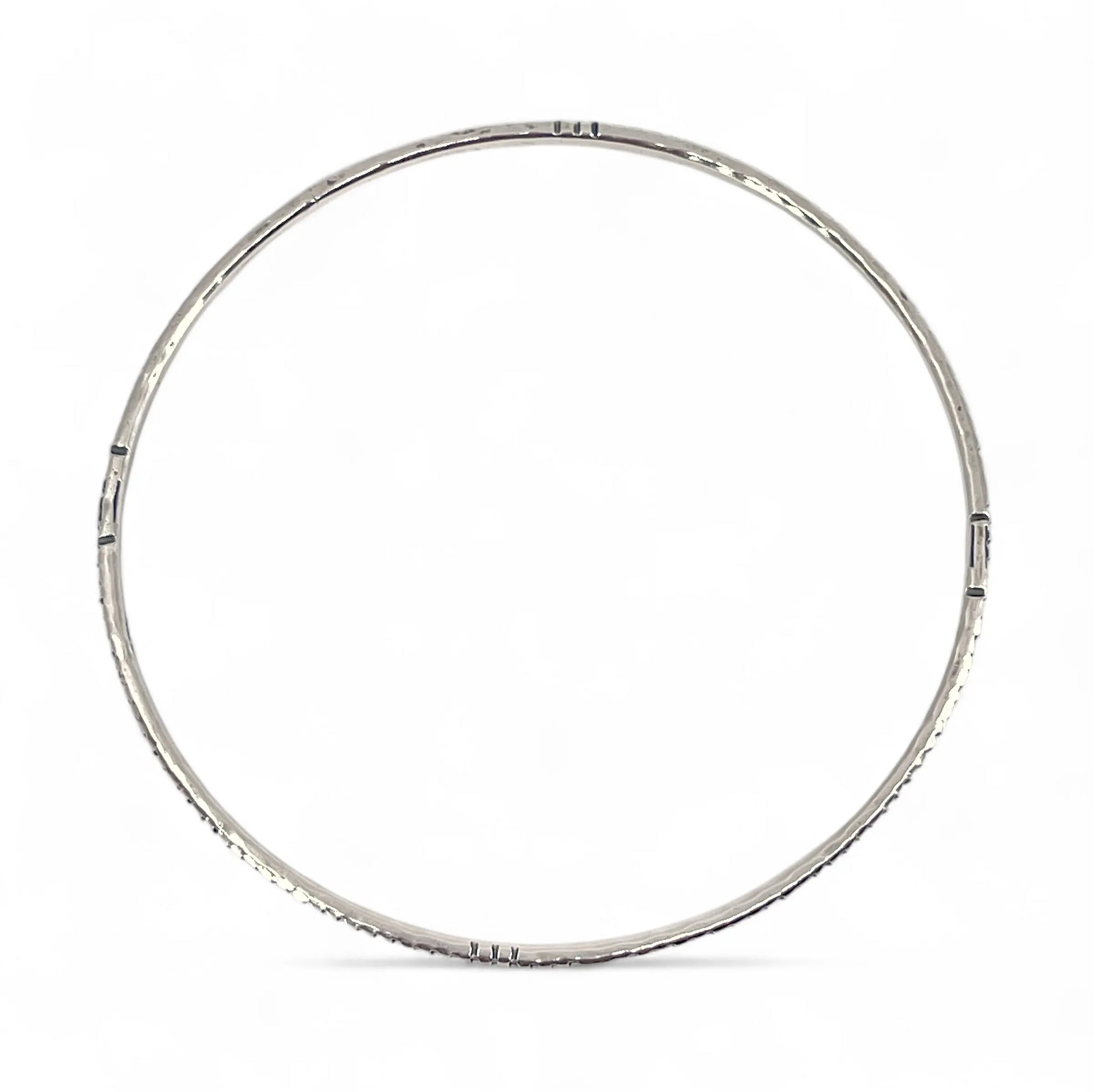 Side View of Kristin Christopher Sterling Bangle Bracelet