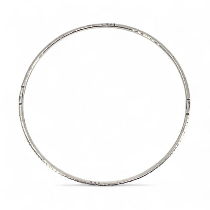 Side View of Kristin Christopher Sterling Bangle Bracelet