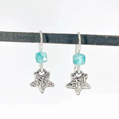 Sterling Silver and Amazonite Earrings - Kristin Christopher