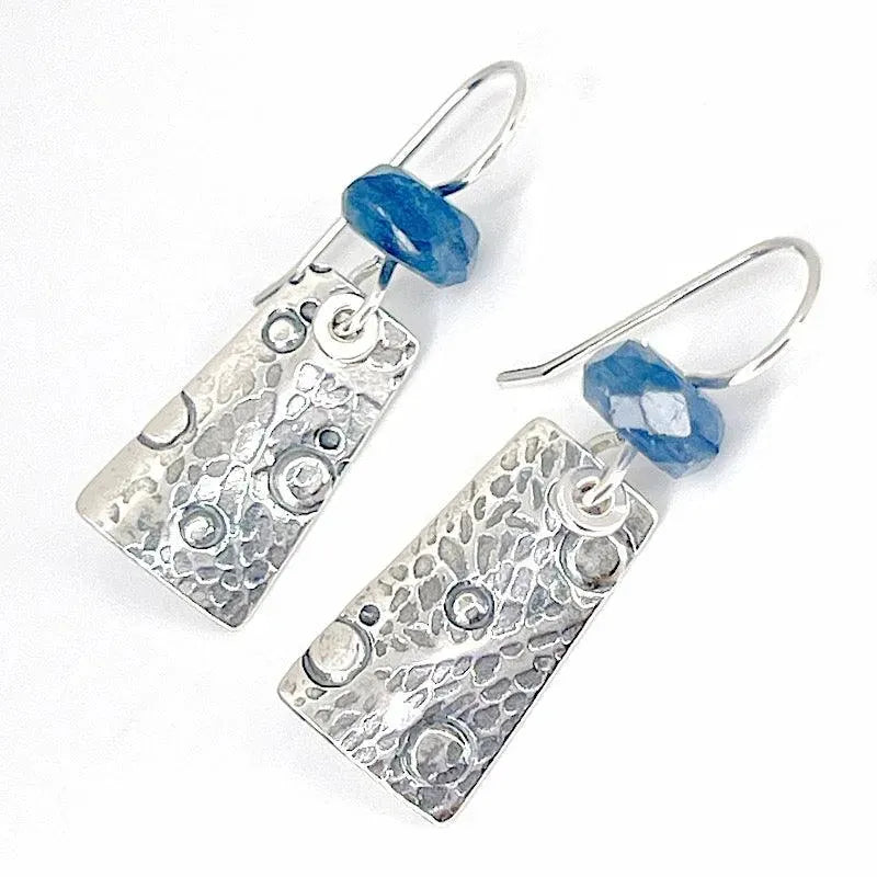 Sterling Silver and Kyanite Earrings - Kristin Christopher