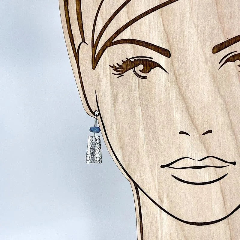 Sterling Silver and Kyanite Earrings - Kristin Christopher