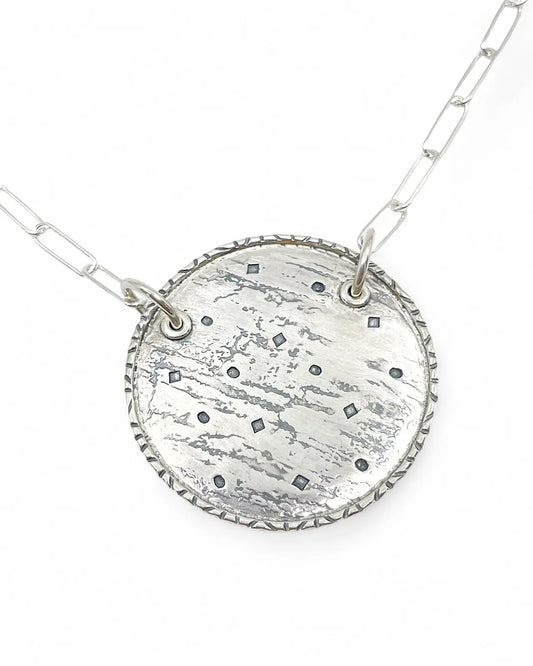 Sterling Silver Circle Pendant — special order - Kristin Christopher