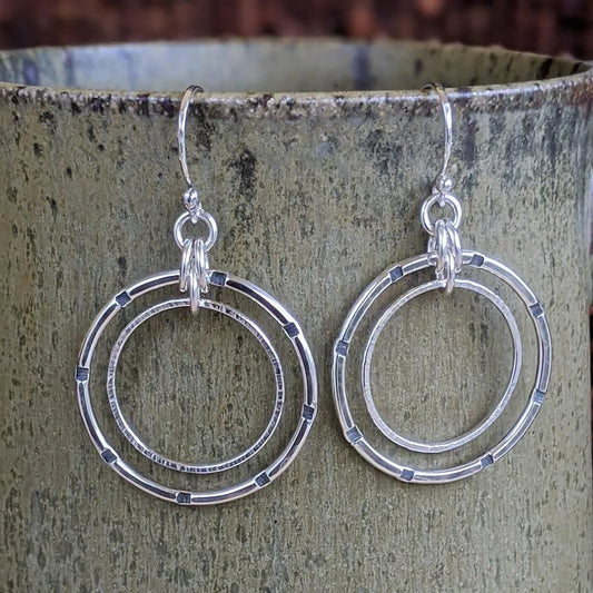 Sterling Silver Double Hoop Earrings - Kristin Christopher