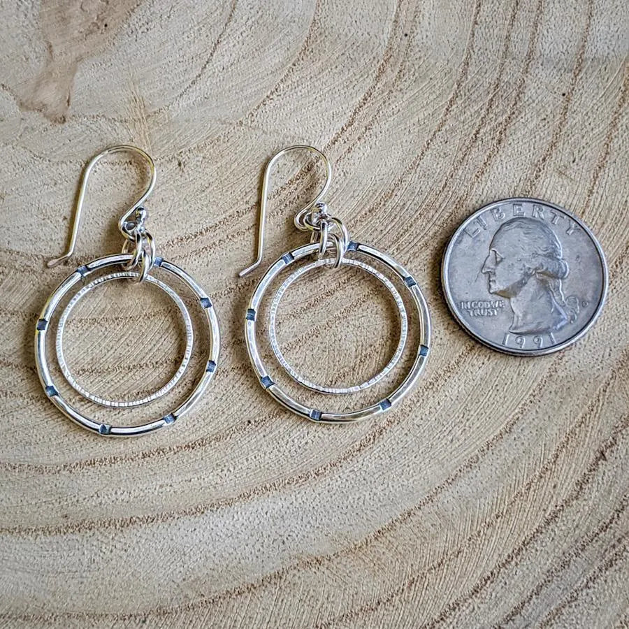 Sterling Silver Double Hoop Earrings - Kristin Christopher