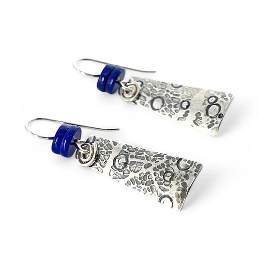 Sterling Silver Earrings with Lapis - Kristin Christopher