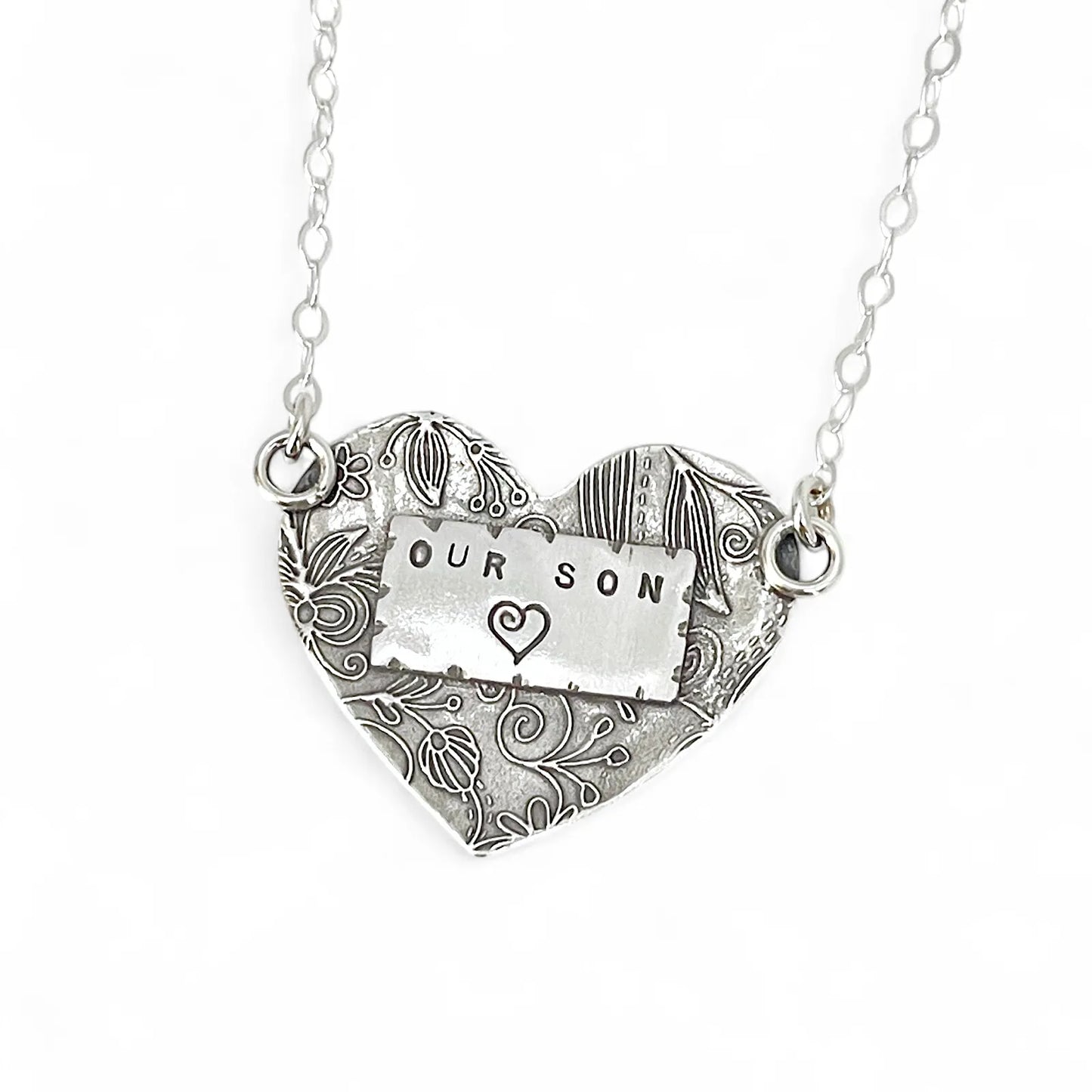 Sterling Silver Heart Pendant — special order - Kristin Christopher