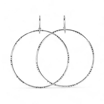 Sterling Silver Hoop Earrings - XL - Kristin Christopher