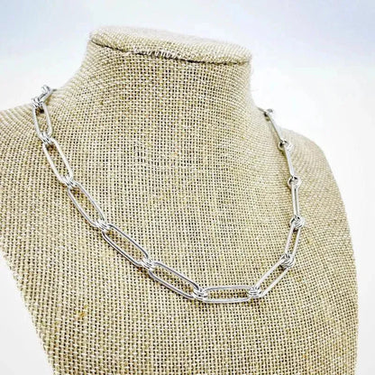 Sterling Silver Oval Link Necklace - Kristin Christopher