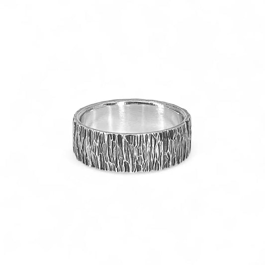 Sterling Silver Ring - Bark - Kristin Christopher