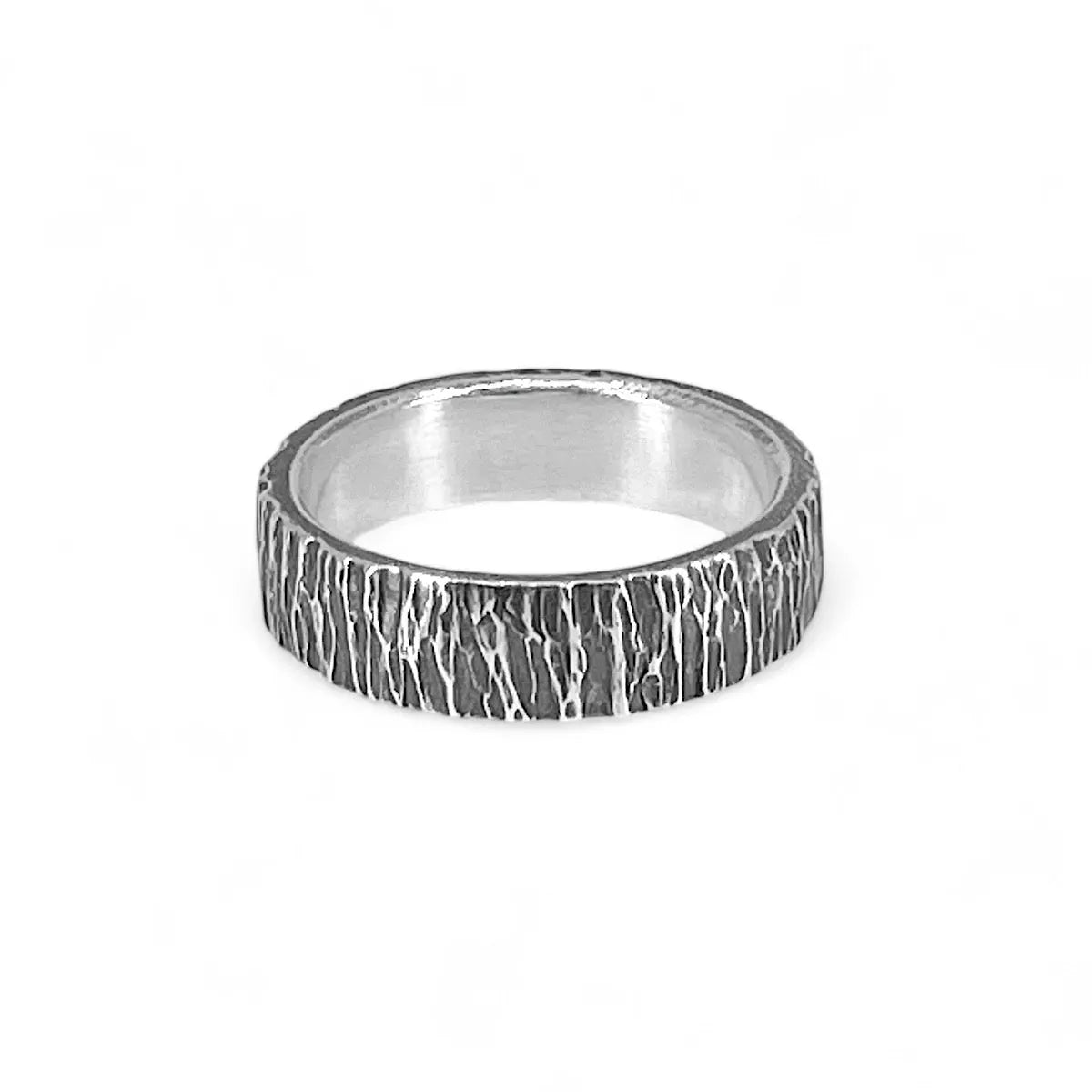 Sterling Silver Ring - Bark - Kristin Christopher